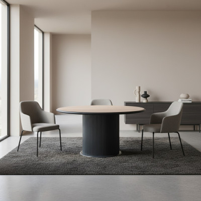 Holztisch Esszimmertisch Esstisch 140 cm Tisch Holz Grau Esszimmer