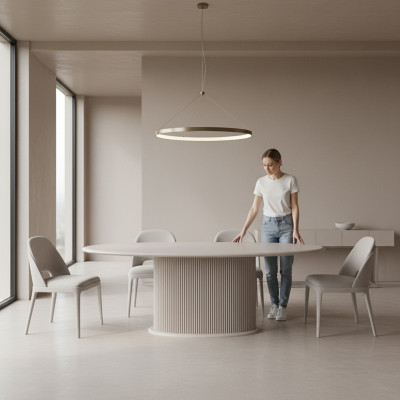 Luxus Esszimmertisch Esstisch Tisch Holz Beige Esszimmer Holztisch