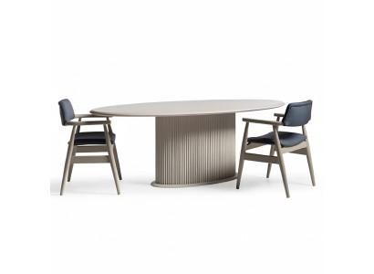 Luxus Essgruppe Komplette Esszimmer Esstisch Stühle 7tlg Beige Essecke