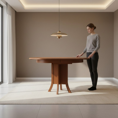 Klassischе Esstisch Esszimmertisch Braun Holz Holztisch Tisch Klein
