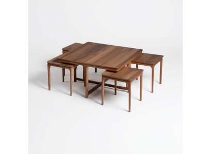 Komplette Couchtische Beistelltische Kaffeetische Sofatische Braun