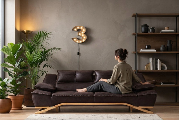 Couch Dreisitzer Stoffsofa Design Sofa 3 Sitzer Polstersofa Schwarz