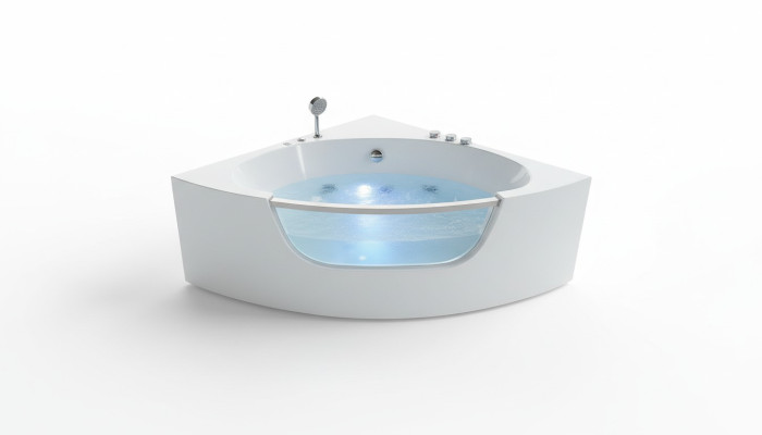 Eckwanne Eckbadewanne Whirlpool Relax Wanne Spa Indoor Badewanne