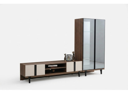 Designer Wohnzimmer Garnitur Edler TV-Ständer Luxuriöses Lowboard 2tlg