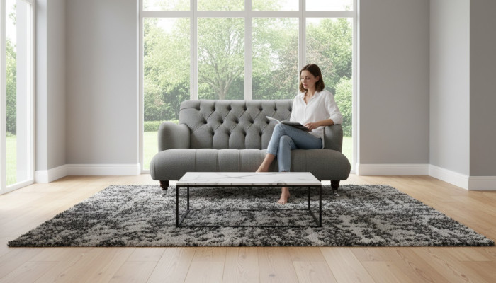 Luxus Dreisitzer Grau Sofa 2 Sitzer Design Chesterfield Möbel Couchen
