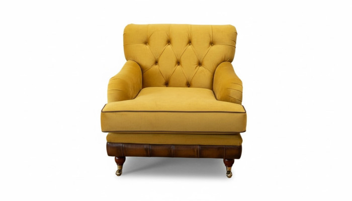 Sessel 1 Sitzer Sofas Stoff Wohnzimmer Textil Luxus Möbel Einsitzer Chesterfield