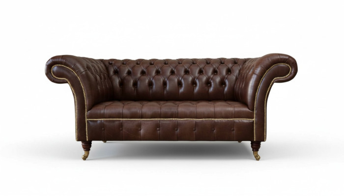 Nov oblazinjen Chesterfield dvosed