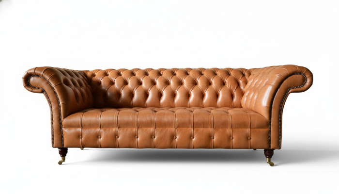 Sofa 3 Sitzer Sitz Modern Chesterfield Sofas Couchen Polster Braun Neu