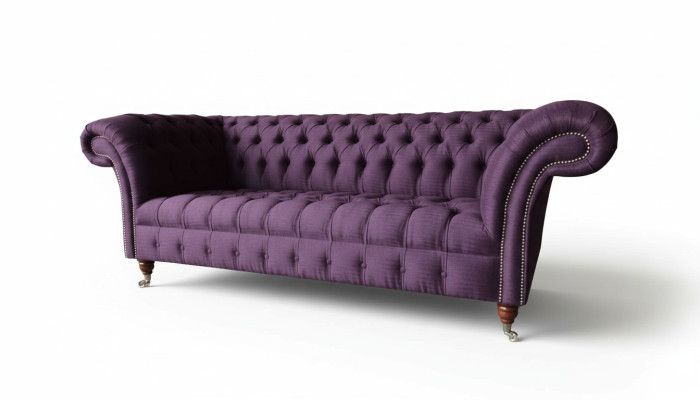Chesterfield 3 Sitzer Sofa Stoffsofa Couch Polster Sitz 3er Sofas Neu