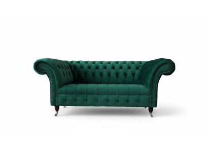 Chesterfield Zweisitzer Sofa 2 Sitzer Design Sofas Polster Moderne Sitz Stoff