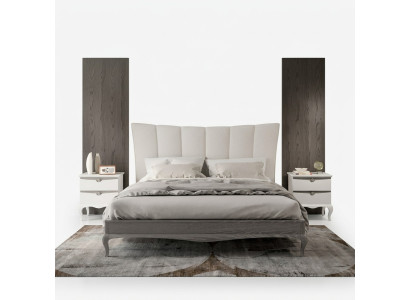 Komplettes Set Bett 2x Nachttische 3 tlg. Schlafzimmer Sets Luxus Betten