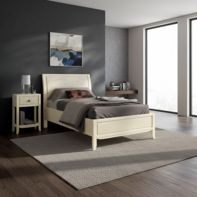 Luxus Schlafzimmer Set Nachttisch Bett 2tlg.Komplett Set Design Einrichtung Neu
