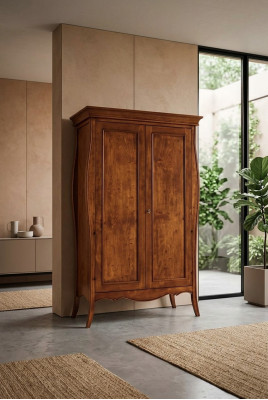 Schrank Echtholz Kleiderschrank Massive Schlafzimmer Möbel Italien Neu