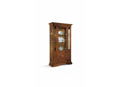 Wohnzimmer Luxus Vitrine Vitrinen Schrank Holz Italienische Stil Möbel