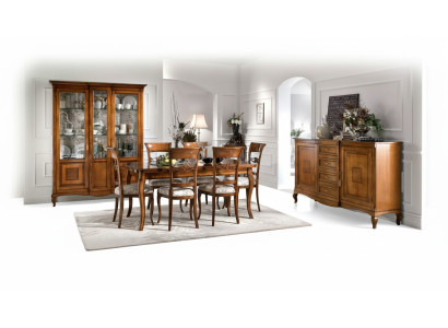 Esstisch 6x Stühlen Esszimmer Essgruppe Holz Sideboard 9tlg.Garnitur