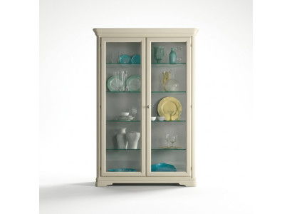 Vitrine Glasschrank Holz Wohnzimmer Vitrinen Italienische Luxus Möbel