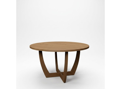 Rund Esstisch Holz Küchentisch runden neuen Stil modern braun 140cm
