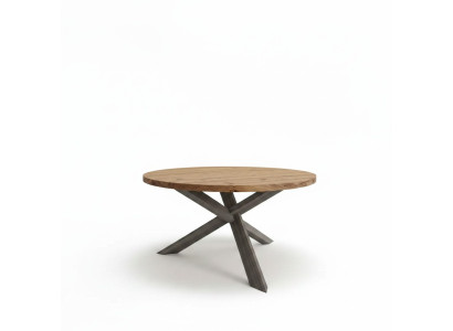 Esszimmer Rund Esstisch Holz runden Küchentisch Stil modern braun 140cm