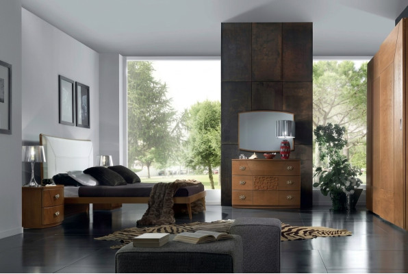Schlafzimmer Set Bett 2x Nachttisch Kommode 6tlg Design Luxus Komplett
