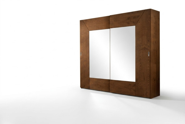 Schlafzimmer Kleiderschrank Holz Schrank Modern braun Kleiderschränke