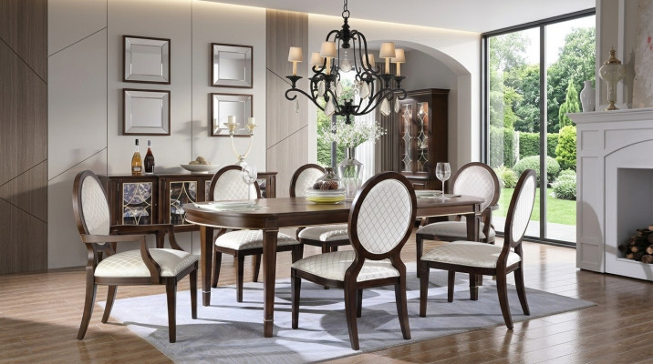 Tisch 4x Stühle 2x Stühle Sideboard 8tlg Esszimmer Set Gruppe Garnitur