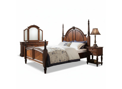 Schlafzimmer Bett Klassisch Neu stilvolles im Modernen braun Holz Luxus