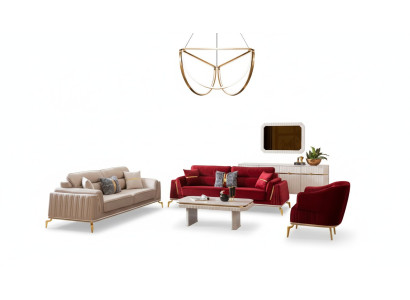 Sofagarnitur 331 Set Wohnzimmer Möbelset Design Modernes 3tlg neu