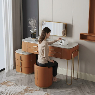 Schlafzimmer Zweifarbiger Schminktisch Frisiertisch 2x Schubladen Neu