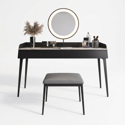 Moderner Schwarzer Schminktisch Holzkommode Designer Kosmetiktisch Neu