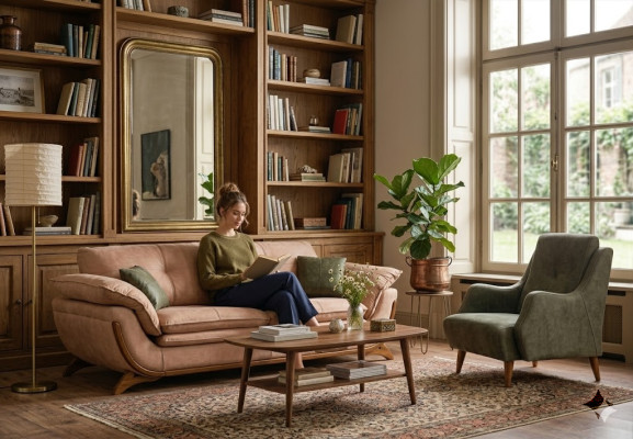 Polster Wohnzimmer Garnitur Designer Dreisitzer Luxus Textil Sessel 2tlg