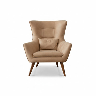 Wohnzimmer Sessel beige Design Couch Luxus Neu Relax Lounge Polster