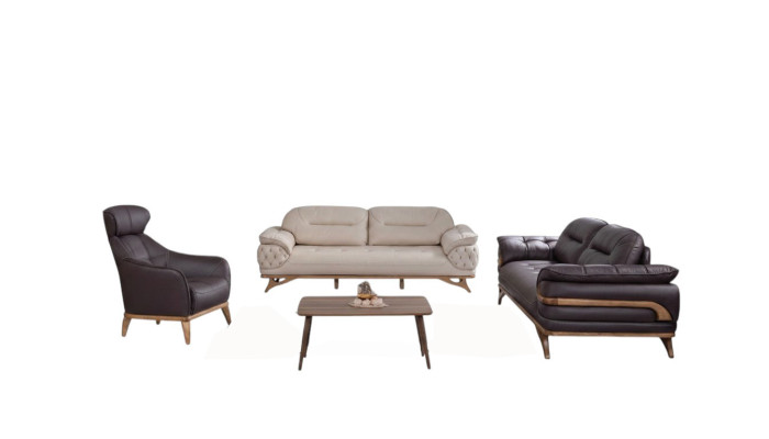 Wohnzimmer Möbel Designer Sofagarnitur Dreisitzer Sessel Sitzgruppe Neu
