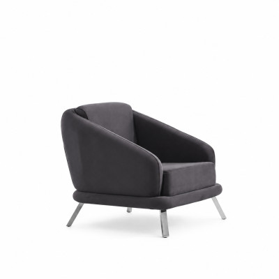 Sessel Textil Modern Möbel Designer Sitz Wohnzimmer Polstersessel 84x79x91