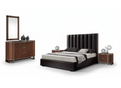 Komplettes Schlafzimmer Set Designer Möbel Doppelbett 2x Nachttische 5tlg