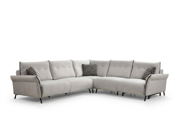 Wohnzimmer Sofa L-Form Modern Design Textil Stoff Luxus Couch Polstermöbel