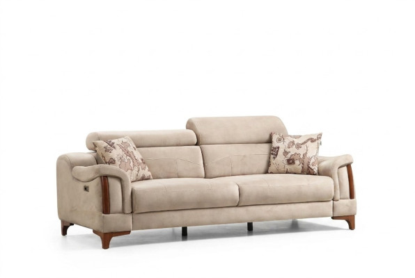 Dreisitzer Sofa Couch Wohnzimmer Designer Möbel Modern Polster Textil