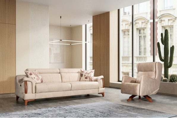 Sofagarnitur Wohnzimmer Set Einsitzer Modern Dreisitzer Sofa Couch Neu