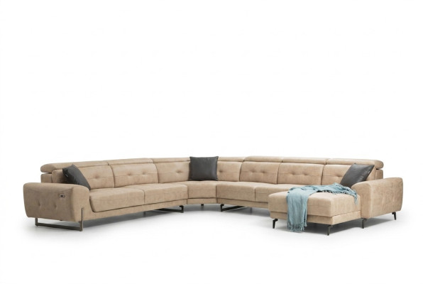 Ecksofa U-Form Sitzmöbel Designer Sitzmöbel Modern Sofa Couch Polster