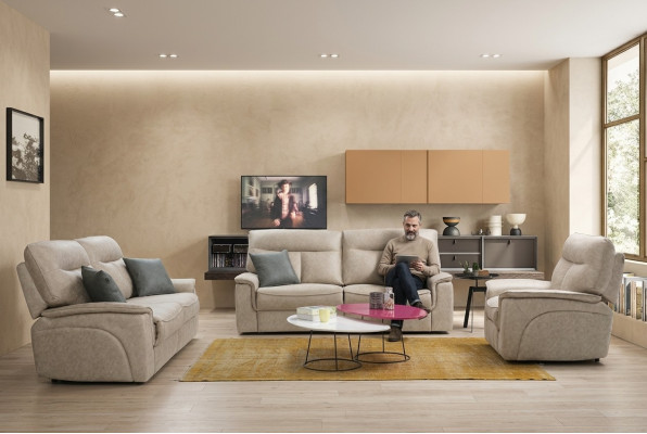 Designer Sofagarnitur Set 3 tlg Modern Polstermöbel Wohnzimmer Komplett