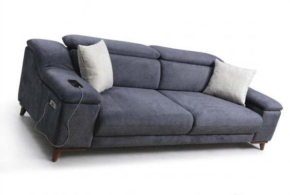 Dreisitzer Sofa Couch Wohnzimmer Polstermöbel Textil Modern Möbel Neu