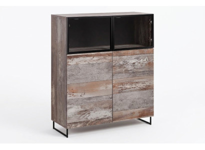 Vitrine Modern Stil Wohnzimmer Design Einrichtung Holz Schrank Neu Möbel