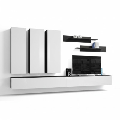Designer Einrichtung Luxus Wohnwand TV Ständer Sideboard Regale Wohnzimmermöbel