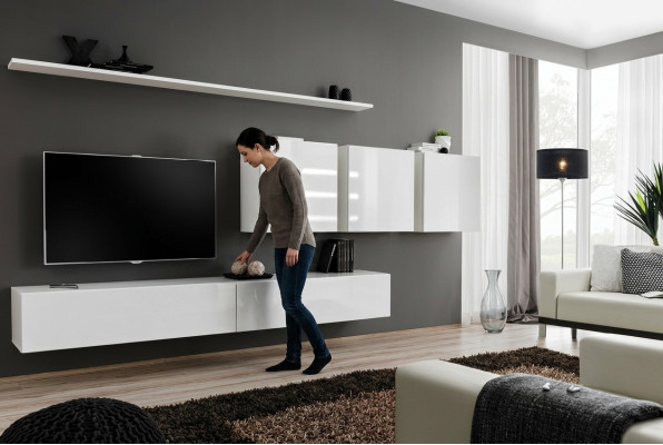 Wohnzimmermöbel Weiß Sideboard Designer Stil Modern Holzmöbel Einrichtung Neu