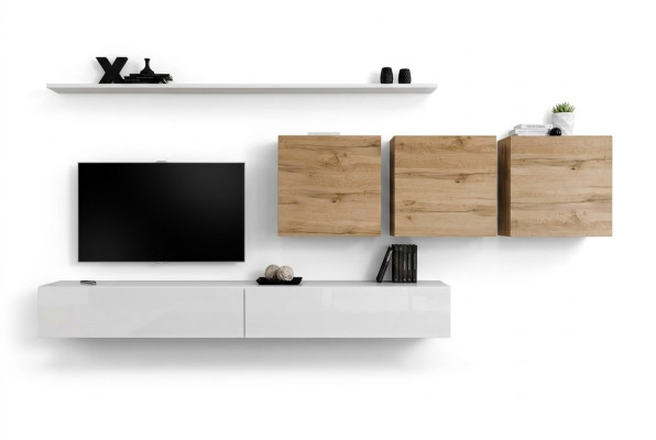 Wohnzimmermöbel Modern Wohnwand Wandschrank Sideboard TV-Ständer Designer