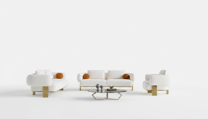 Sofagarnitur Wohnzimmer Komplett Sofas Set Design Modern Luxus Sessel Neu