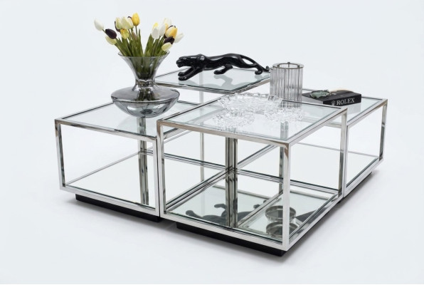 Modern Glas Couchtisch Wohnzimmer Möbel Neu Design Einrichtung