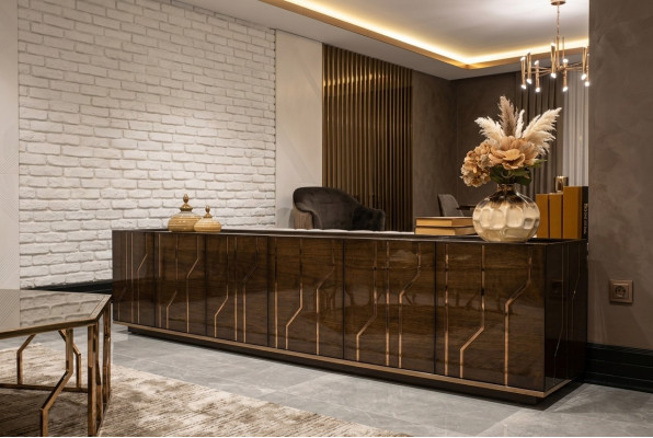 Wohnzimmer Möbel Sideboard Luxus Modern Design Kommode Holz Einrichtung