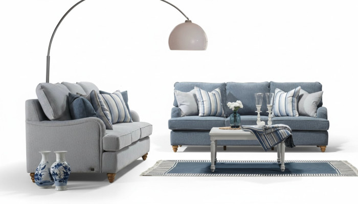 Sofa Dreisitzer 2x Wohnzimmer Luxus Möbel Modern Design Einrichtung