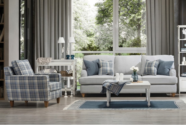 Luxus Wohnzimmer Set Modern Möbel Sofa Dreisitzer Design Neu Sessel