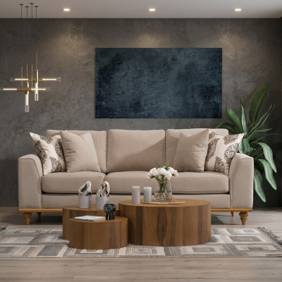 Sofa Dreisitzer Wohnzimmer Design Modern Möbel Luxus Beige Sofas